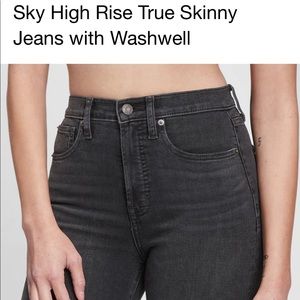 Gap Sky High high Rise True Skinny - Black